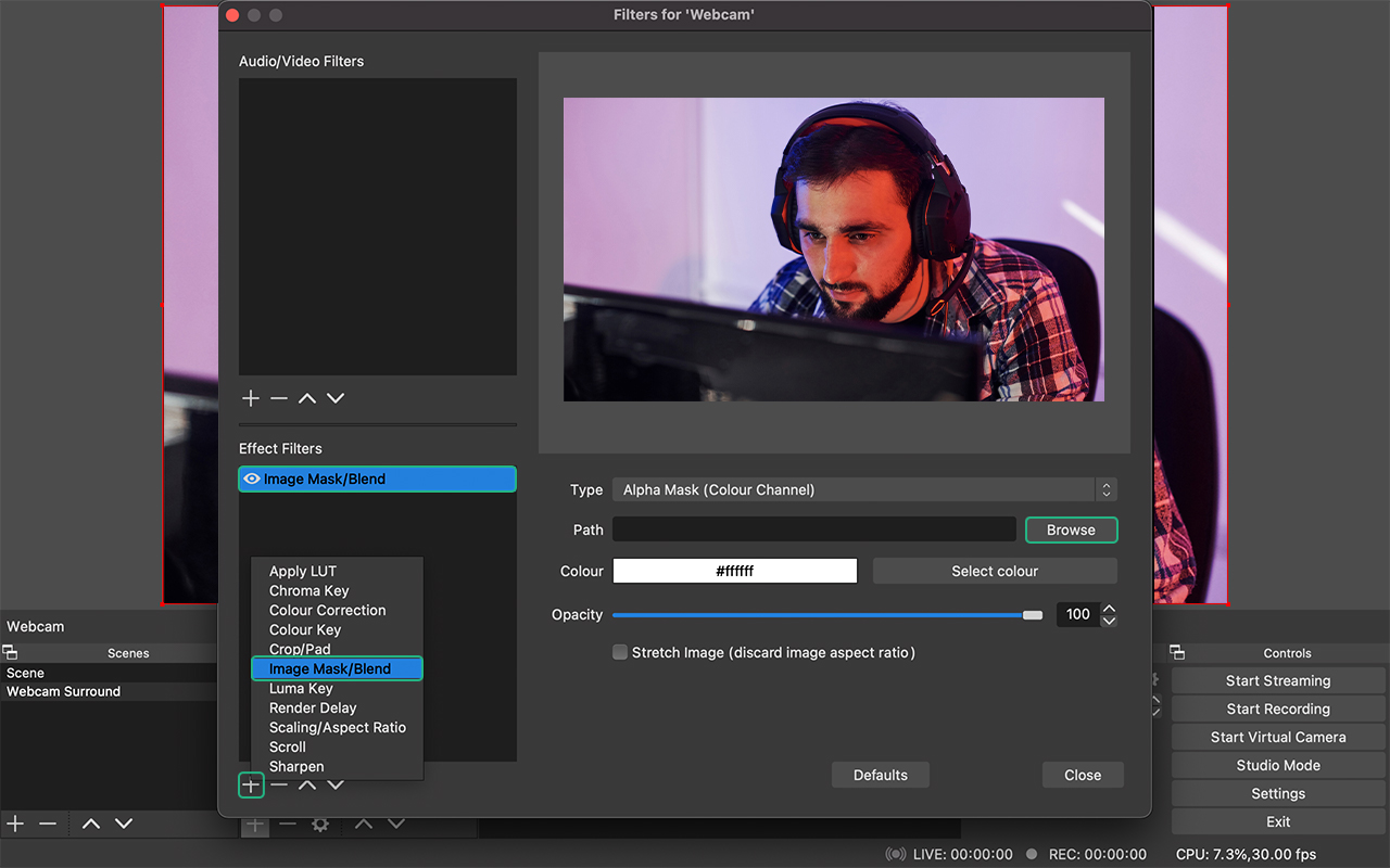 OBS Add Image Mask